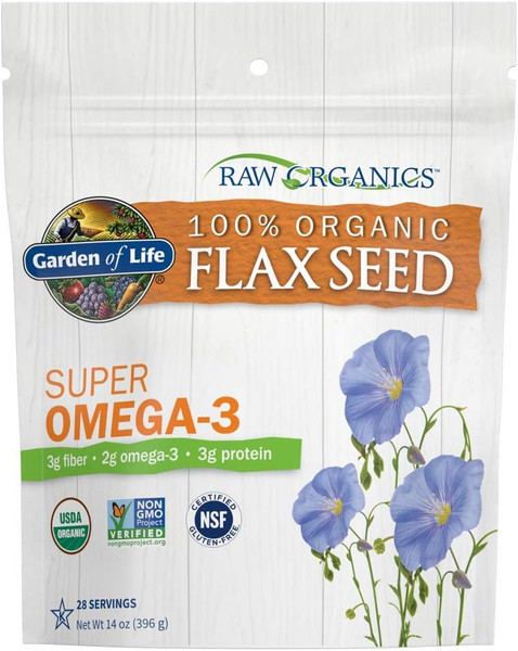 Garden Of Life 100% Organic Flax Seed Super Omega-3 - 14 Oz