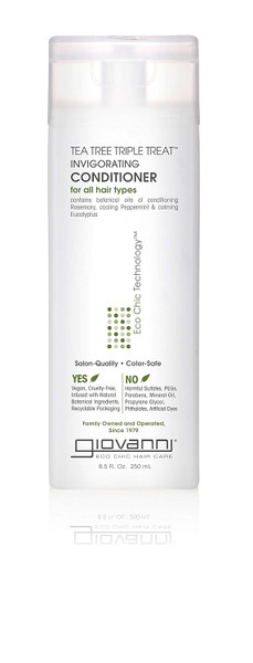 Giovanni Conditioner Tea Tree Triple Treat Invigorating 8.5 Fl Oz