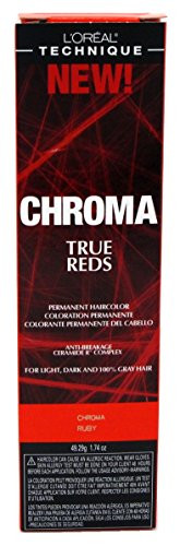 Loreal Chroma True Reds Hair Color Ruby - 1.74 Oz