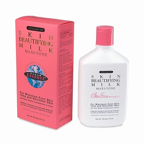 Clear Essence Exclusive Skin Beautifying Milk with Hydroquinone for Even Skin Tone, 10 oz