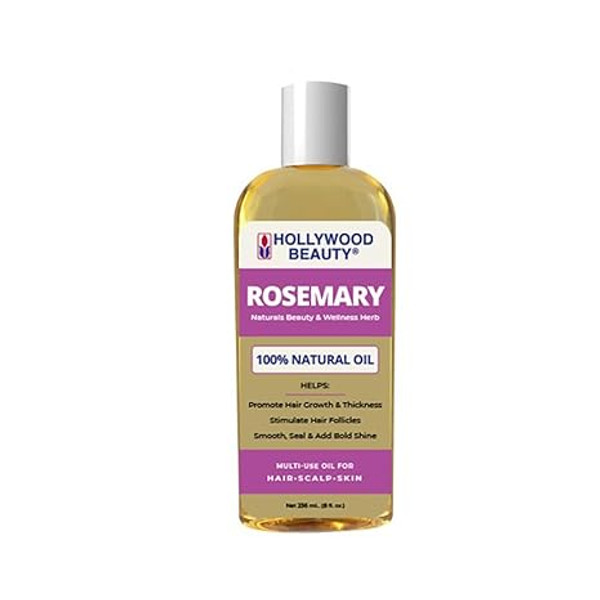Hollywood Beauty Rosemary Oil For Hair, Scalp, & Skin, 8 Fl Oz
