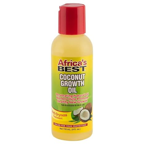 Africa'S Best Coconut Growth Oil, Enriched With Natural Vitamins & Essential - 4 fl oz