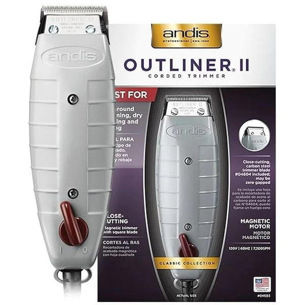 Andis Professional Outliner Ii Personal Trimmer, Gray (04603)