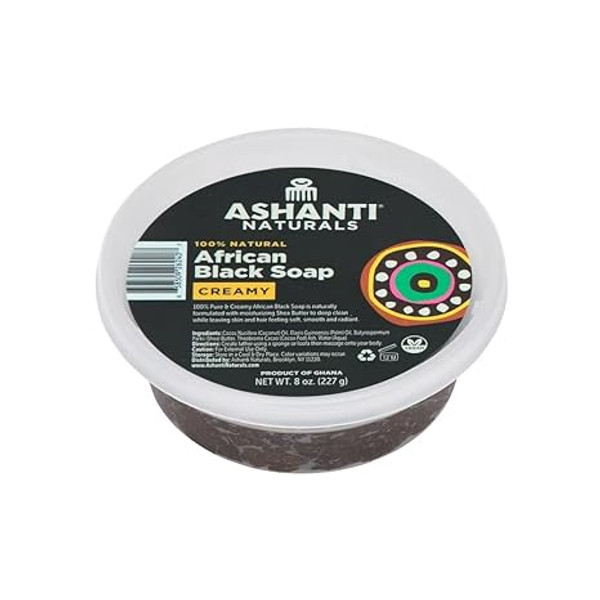 100% African Creamy Black Soap, 8 Oz