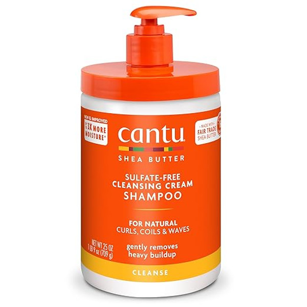Cantu Shea Butter For Natural Hair Sulfate- Cleansing Cream Shampoo - 25 Oz