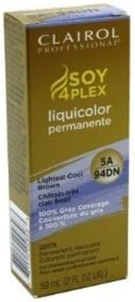 Clairol Professional Permanent Liquicolor for Dark Hair Color, 4aa Light Ultra - 2 fl oz