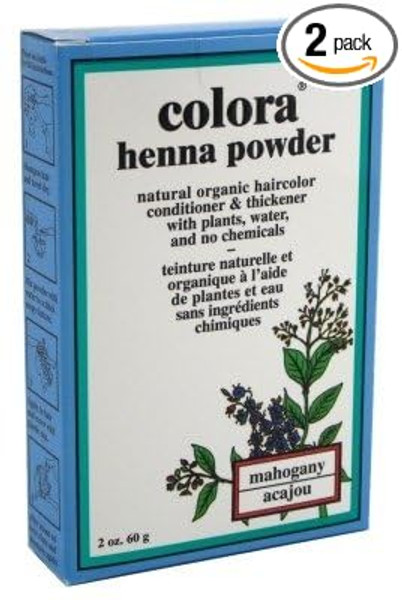 Colora Henna Powder Hair Color Mahogany 2Oz