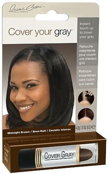 Cover Your Gray For Women Touch Up Stick Midnight Brown - 0.15 Oz