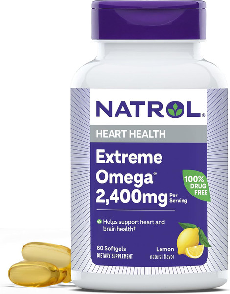 Natrol Omega-3 Extreme Softgels Heart - 60 Count