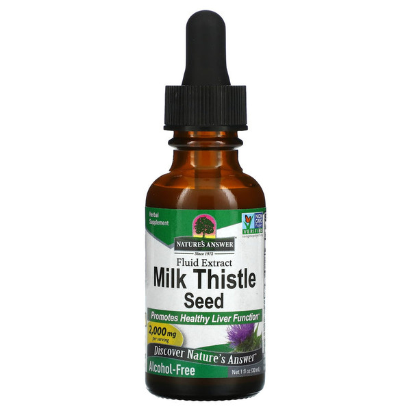 Nature'S Answer Milk Thistle Alcohol Free Extract 1 Fl Oz