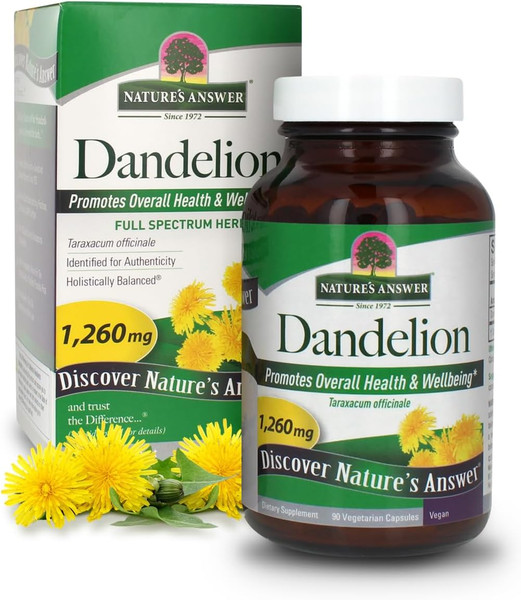 Nature'S Answer Dandelion Root 1260Mg 90 Caps