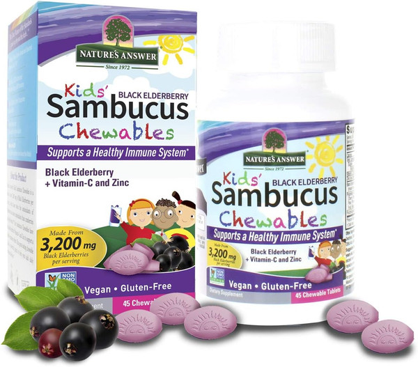 Nature'S Answer Kids Sambucus Chewables 45 Gummies