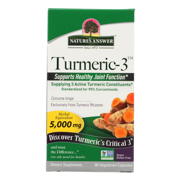 Nature'S Answer Turmeric-3-?++ 5000 Mg 90 Caps