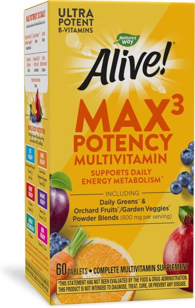Nature'S Way Alive! Max3 Potency Multivitamin 60 Tablets