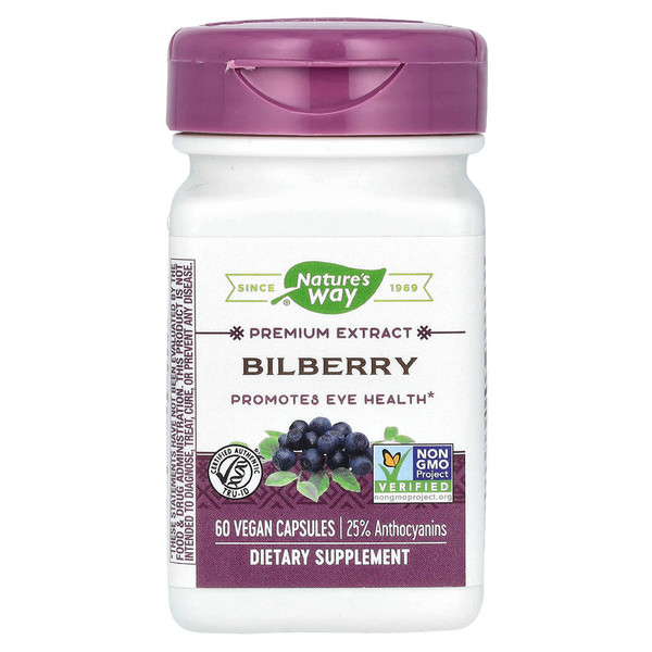 NatureS Way Bilberry Standardized Extract 60 Caps