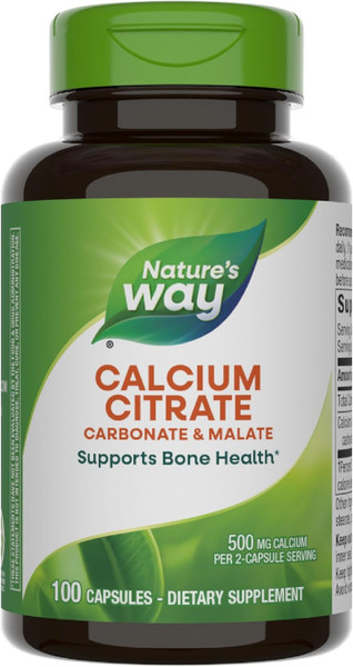 Nature'S Way Calcium Citrate Carbonate And Malate - 100 Caps