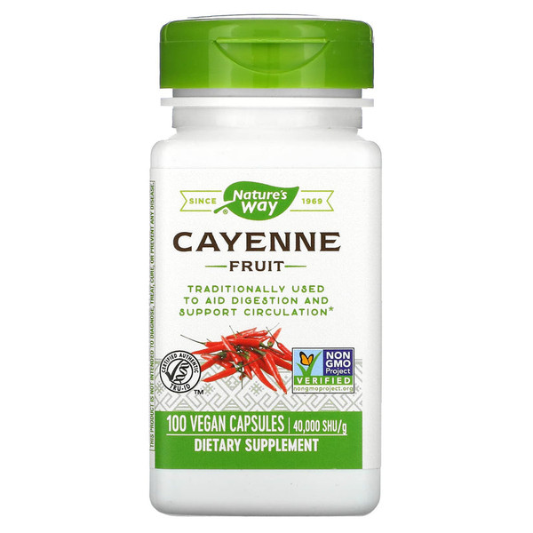 Nature-?+?+?-??S Way Cayenne Fruit 40,000 Shu/G - 100 Caps