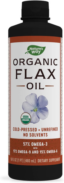 Nature'S Way Premium Organic Flax Oil 16 Fl Oz