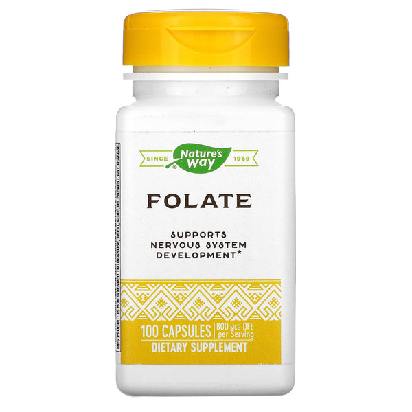 Nature's Way Folate 800 Mcg - 100 Caps