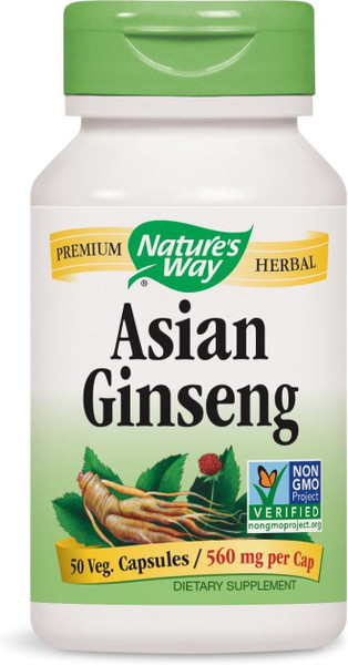 Nature'S Way Asian Ginseng 560 Mg - 50 Vcaps