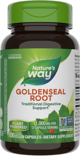 Nature'S Way Goldenseal Root Traditional Digestive Support - 100 Cap