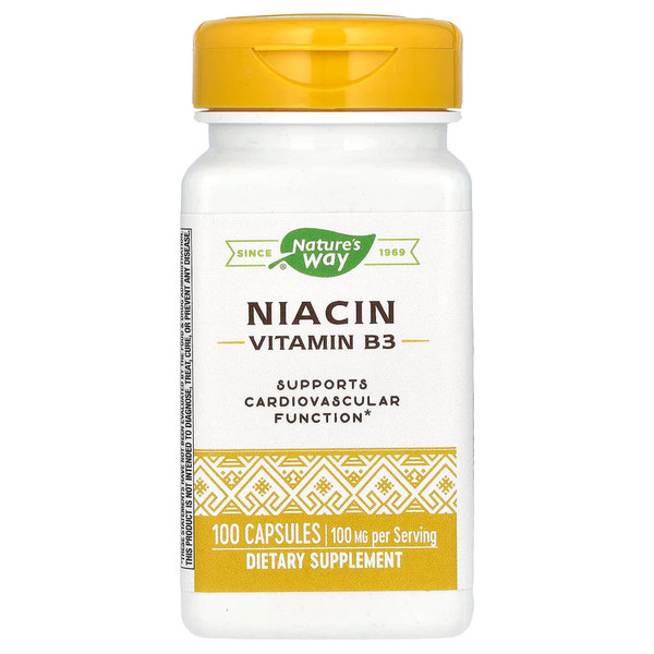 Nature'S Way Niacin Vitamin B3 100 Mg - 100 Caps