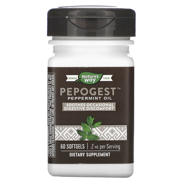 Nature'S Way Pepogest Peppermint Oil - 60 Softgels