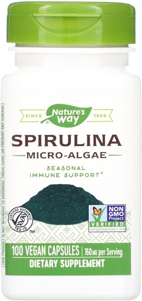 Nature'S Way Spirulina Micro-Algae - 100 Vcaps