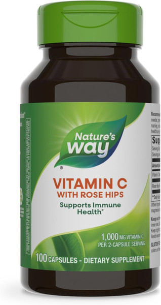 Nature'S Way Vitamin C With Rose Hips - 100 Caps