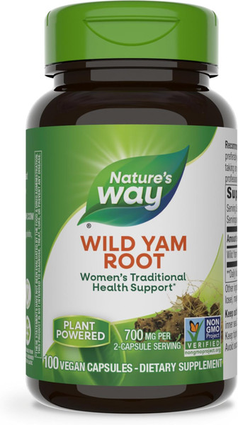 Nature'S Way Wild Yam Root Women'S Traditional - 100 Vcaps