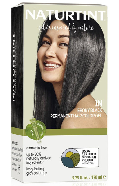 Naturtint Permanent Hair Color 1N Ebony Black - 5.75 Fl Oz