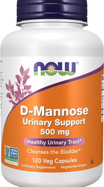 Now Foods D-Mannose 500 Mg Supplements - 120 Caps