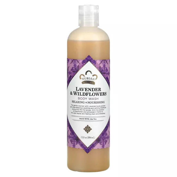 Nubian Heritage Body Wash Lavender & Wildflowers - 13 Fl Oz