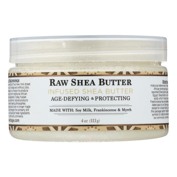 Nubian Heritage Infused Raw Shea Butter For Dry Skin - 4 Oz