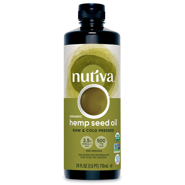 Nutiva Organic Hemp Seed Oil Eaw & Cold Pressed - 24 Fl Oz