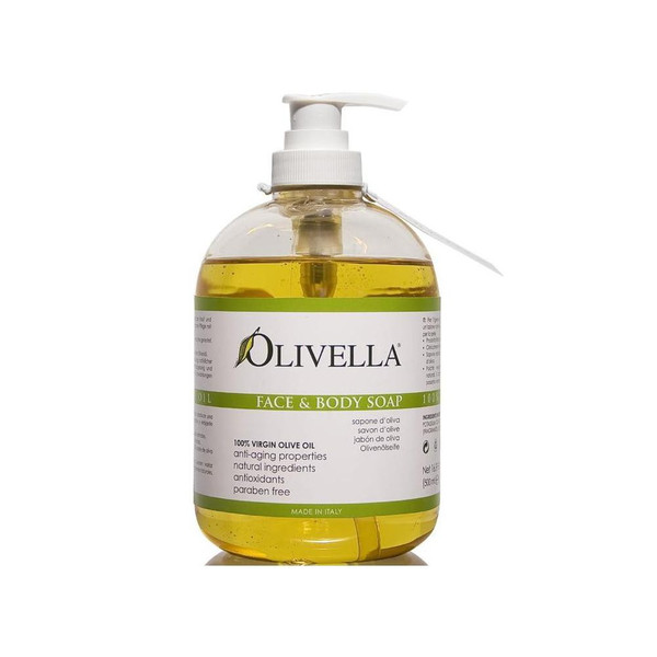 Olivella Classic Face + Body Liquid Soap - 16.9 Fl Oz