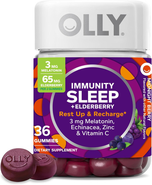 Olly Immunity Sleep +Elderberry Rest Up & Recharge - 36 Gummies
