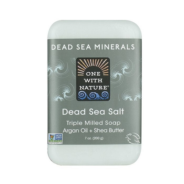 One With Nature Dead Sea Salt Bar Soap - 7 Oz