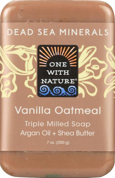 One With Nature Vanilla Oatmeal Bar Soap - 7 Oz