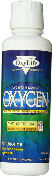 Oxylife Oxygen With Colloidal Silver And Aloe Vera - 16 Fl Oz