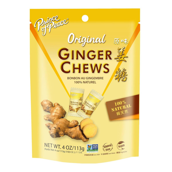 Prince Of Peace Original Ginger Chews - 4 Oz