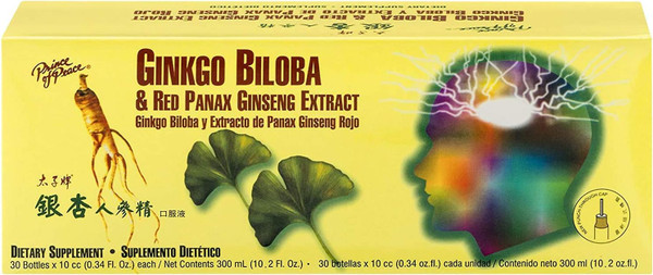Prince Of Peace Ginkgo Biloba & Red Panax Ginseng Extract - 0.34 Fl Oz