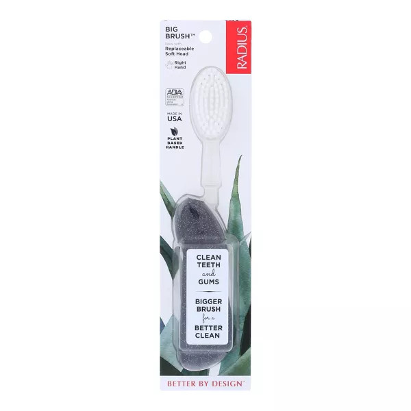 Radius Brush Replaceable Soft Head Right Hand Toothbrush - 1 Ct