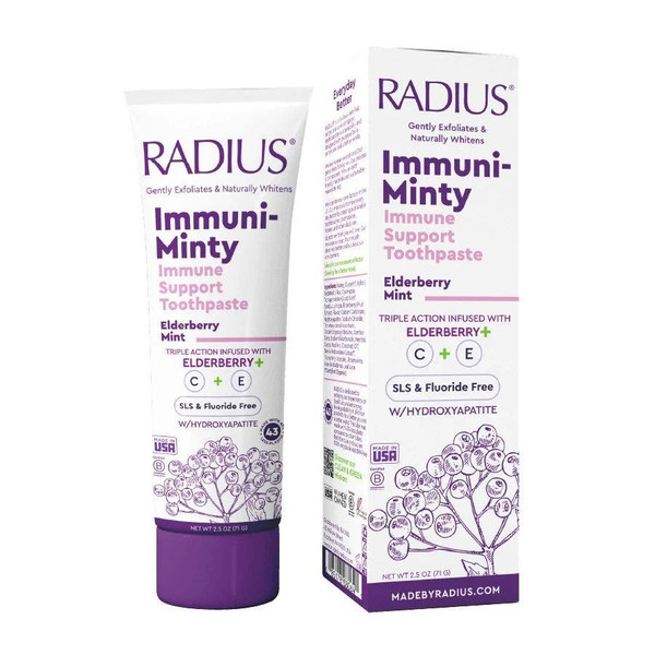 Radius Immuni-Minty Toothpaste Elderberry Mint - 2.5 Oz