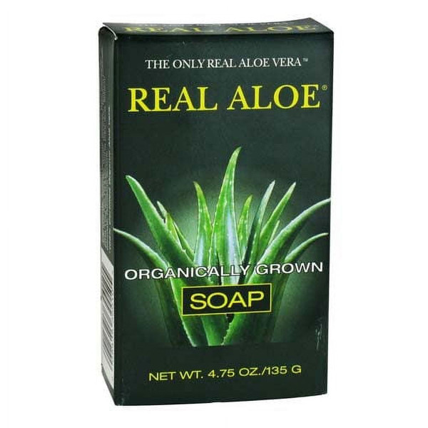 Real Aloe Organically Grown Aloe Vera Bar Soap - 4.75 Oz