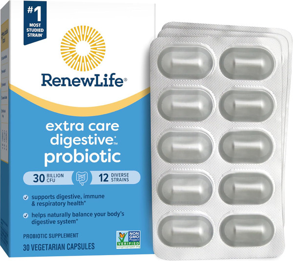Renew Life Extra Care Digestive Probiotic - 30 Caps