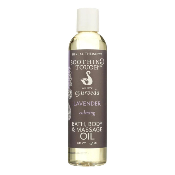 Soothing Touch Calming Lavender Bath Body & Massage Oil - 8 Fl Oz