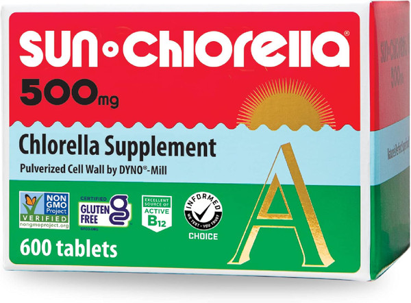 Sun Chlorella Whole Body Wellness Green Algae Superfood - 600 Tablets