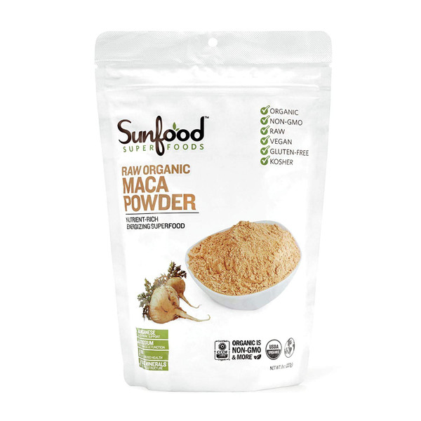 Sunfood Raw Organic Maca Powder - 8 Oz