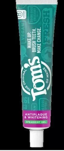 Tom'S Of Maine Antiplaque & Whitening Toothpaste Gel-Spearmint - 4 Oz